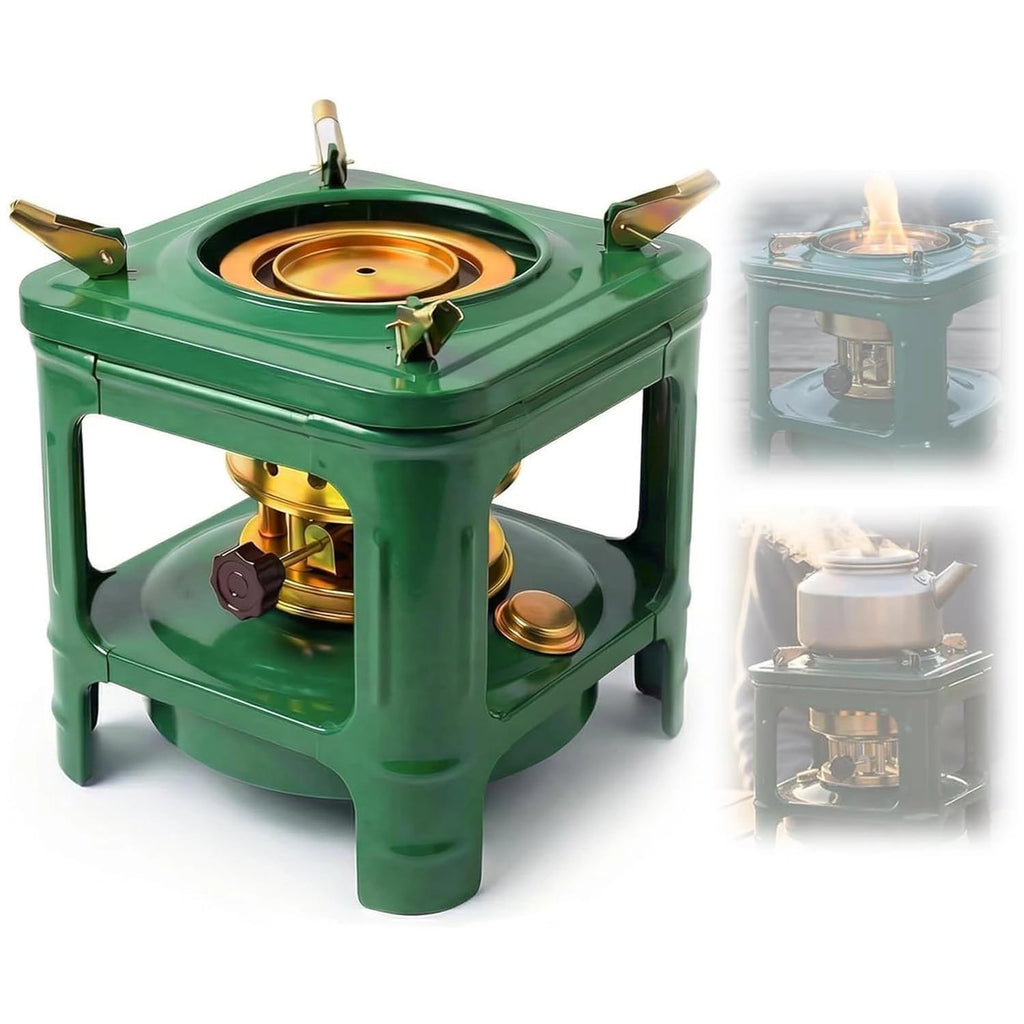 Portable Kerosene Camping Stove - Durable Iron Construction for Backpacking, Hiking & Outdoor Cooking
