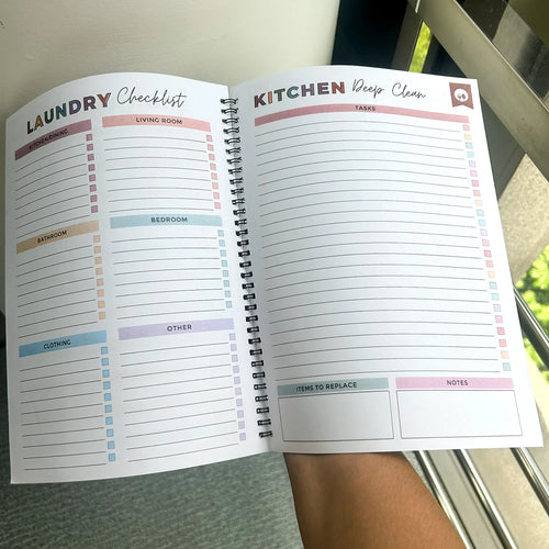ADHD Cleaning Planner for Adults, Undated Cleaning Schedule & Checklist,ADHD Cleaning Planner, Daily Weekly Monthly Checklists, Home Organization Planner, Routine Tracker