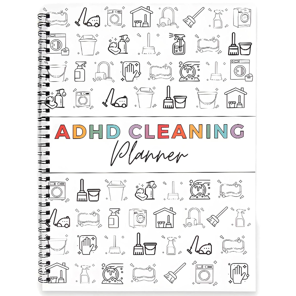 ADHD Cleaning Planner for Adults, Undated Cleaning Schedule & Checklist,ADHD Cleaning Planner, Daily Weekly Monthly Checklists, Home Organization Planner, Routine Tracker