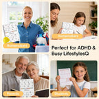 ADHD Cleaning Planner for Adults, Undated Cleaning Schedule & Checklist,ADHD Cleaning Planner, Daily Weekly Monthly Checklists, Home Organization Planner, Routine Tracker