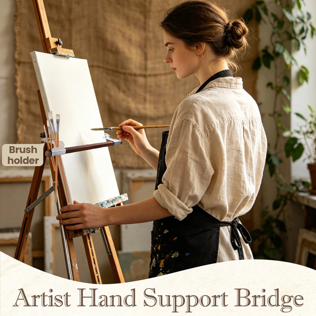 Artist Hand Support Bridge, Support Mahlstick, Adjustable Hand Rest for Painting Drawing Detail Work
