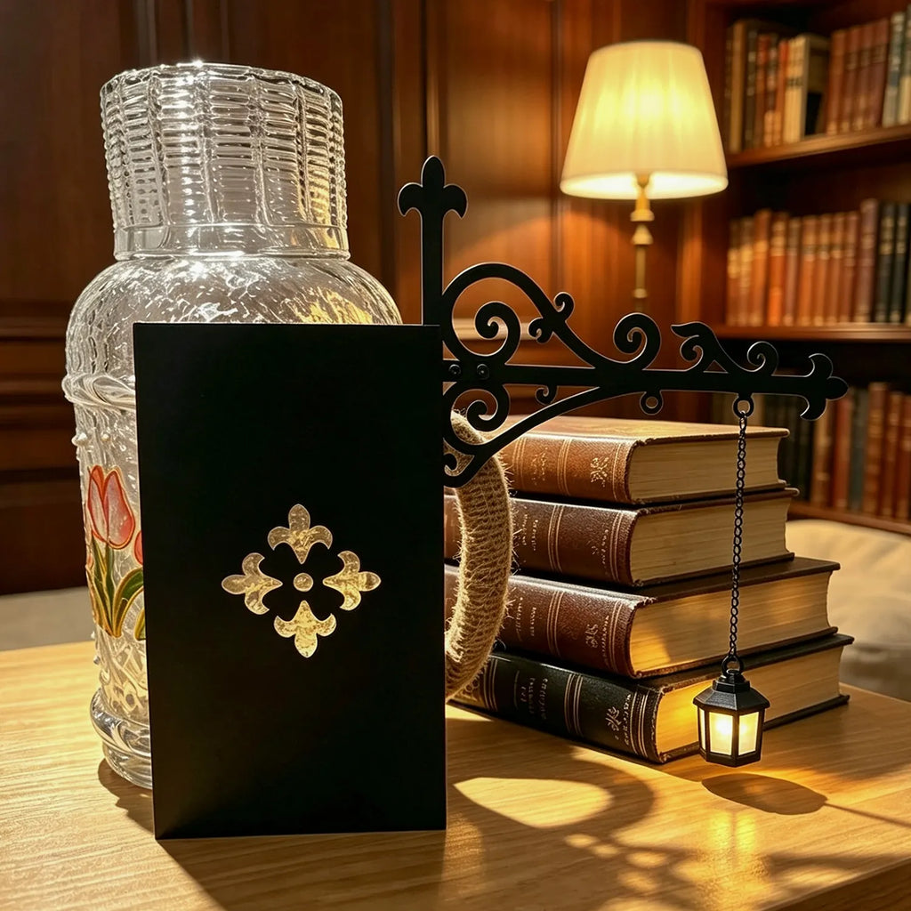 Library Lantern Mini Bookshelf Lamp, Vintage Hanging LED Book Shelf Lights,with Bookend-Style Base,Warm Decorative for Home Library,Study and Reading Corner,Enchanting Gift for Literary Lovers