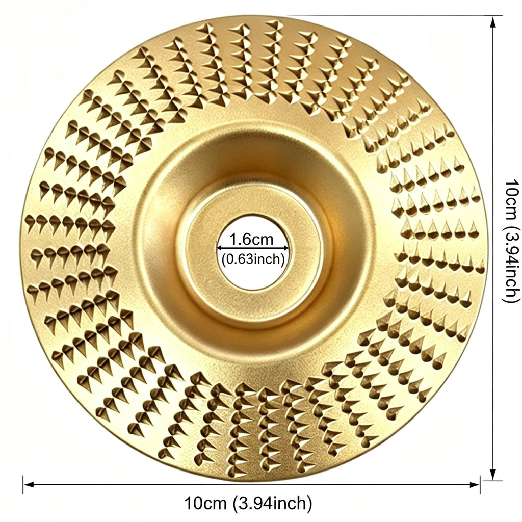 3PCS Angle Grinder Polishing Pad, Wood Carving Disc Set for 4-Inch Angle Grinders, Sanding, Grinding and Shaping Wheels for Wood Cutting, Carving and Polishing