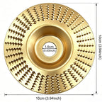 3PCS Angle Grinder Polishing Pad, Wood Carving Disc Set for 4-Inch Angle Grinders, Sanding, Grinding and Shaping Wheels for Wood Cutting, Carving and Polishing