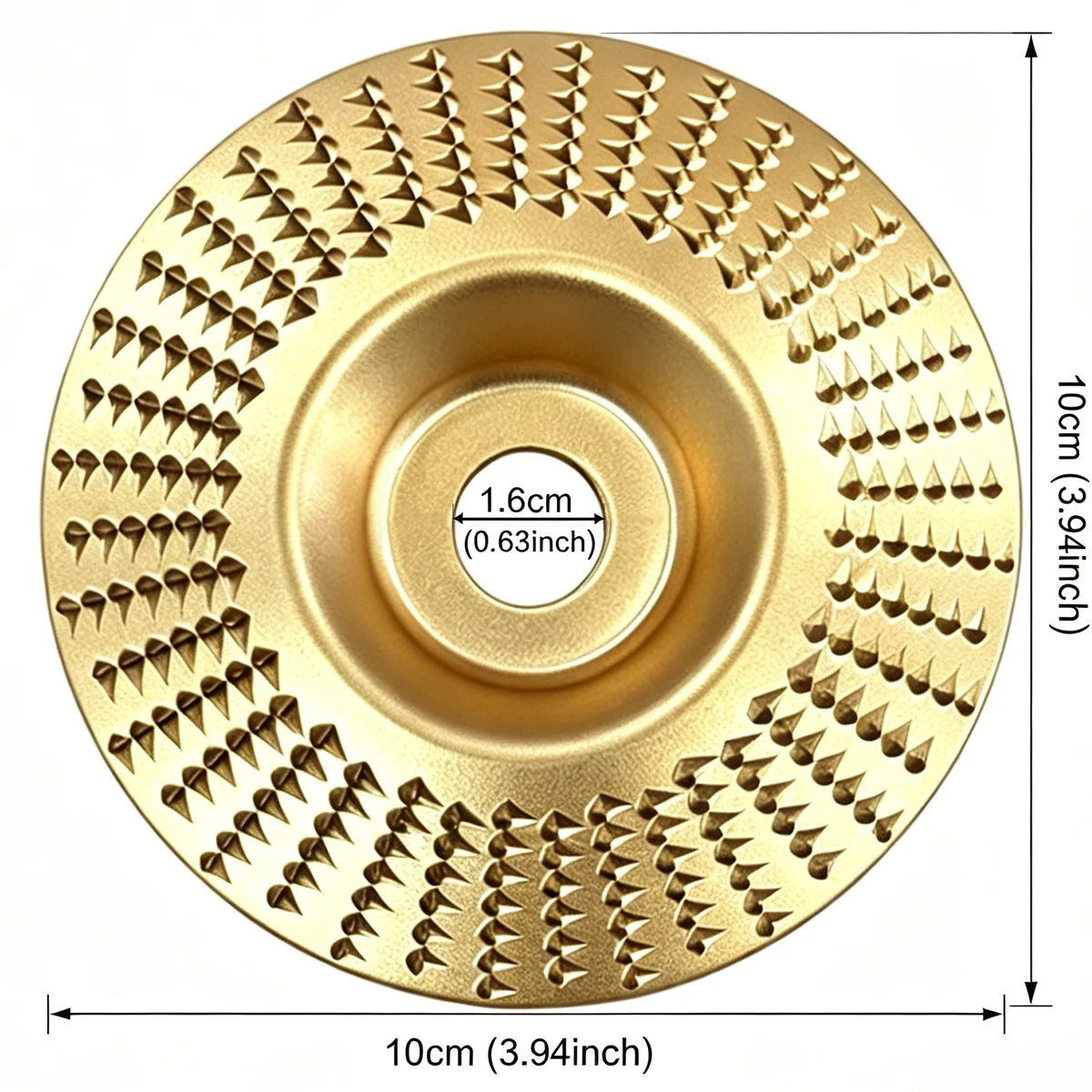 3PCS Angle Grinder Polishing Pad, Wood Carving Disc Set for 4-Inch Angle Grinders, Sanding, Grinding and Shaping Wheels for Wood Cutting, Carving and Polishing