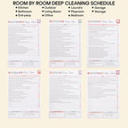 ADHD Cleaning Planner for Adults, Undated Cleaning Schedule & Checklist,ADHD Cleaning Planner, Daily Weekly Monthly Checklists, Home Organization Planner, Routine Tracker