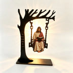 Jesus Mary Trinket Holder, Resin Religious Statue Jewelry Tray Decor,Compact Tabletop Figurine,Trinket&Jewelry Dish,Inspirational Home Desk Ornament,Meaningful Religious Gift for Faith Believers