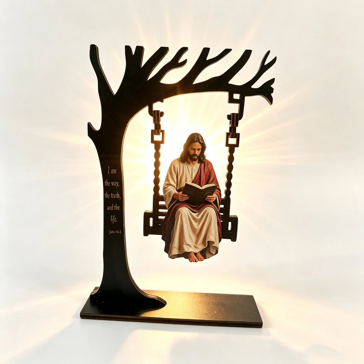 Jesus Mary Trinket Holder, Resin Religious Statue Jewelry Tray Decor,Compact Tabletop Figurine,Trinket&Jewelry Dish,Inspirational Home Desk Ornament,Meaningful Religious Gift for Faith Believers