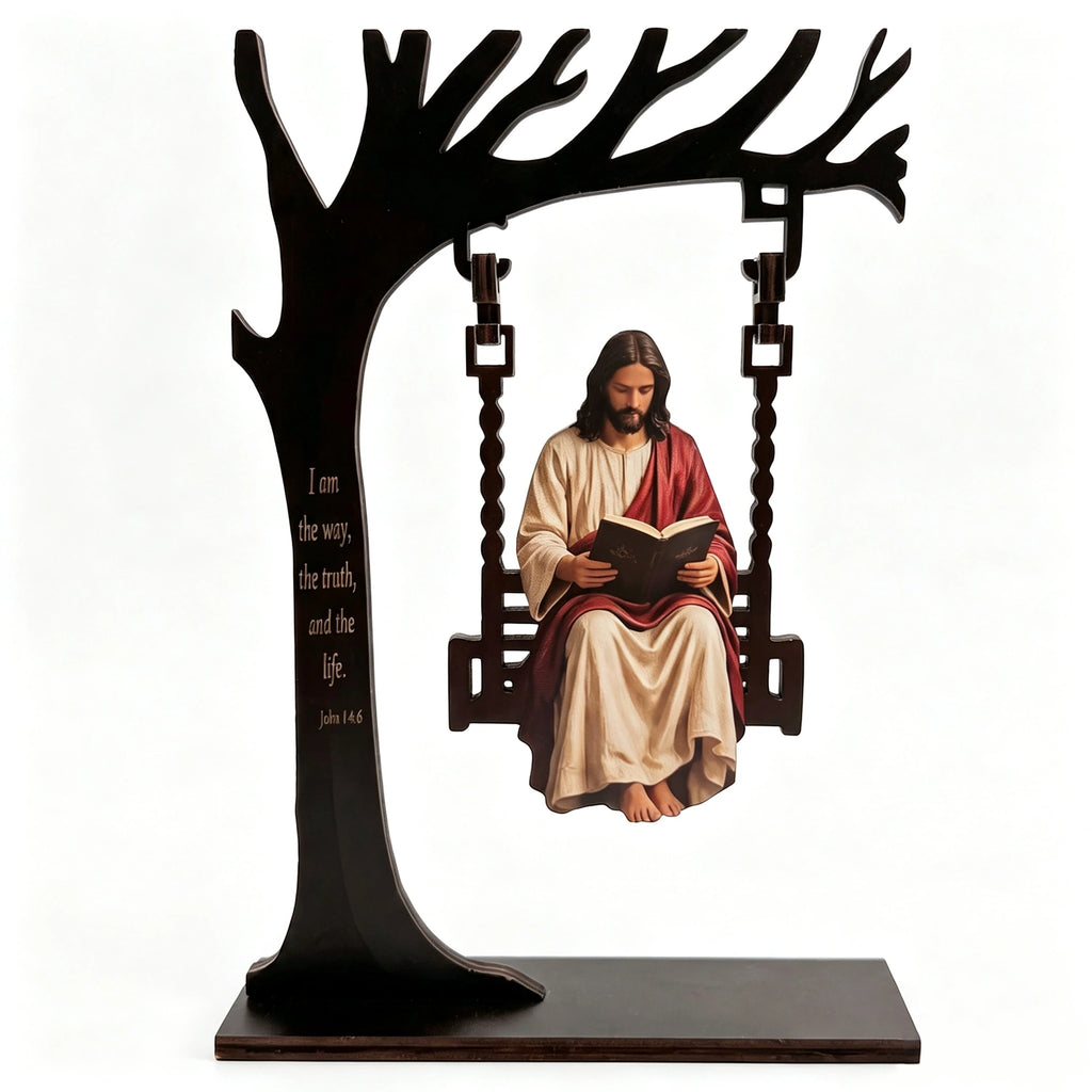 Jesus Mary Trinket Holder, Resin Religious Statue Jewelry Tray Decor,Compact Tabletop Figurine,Trinket&Jewelry Dish,Inspirational Home Desk Ornament,Meaningful Religious Gift for Faith Believers