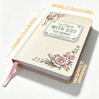 One Minute with God for Women,365 Days of One Moment Daily Devotionals Prayer Book,2026 Bible in a Year,Christian Gifts for Women＆Mom 1 Minute Study Faux Leather Journal