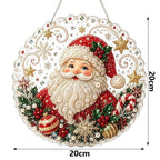 DIY Christmas Pearl Diamond Art Kits for Adults,Craft Bead Wall Art,8x8 inches Framed Pearl Art Kit,Santa & Snowman Mosaic Painting,Christmas Home Wall Decor,Holiday Gift for Holiday Decoration