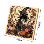 DIY Halloween Pearl Diamond Art Kits for Adults,Craft Bead Wall Art,8x8 inches Framed Pearl Art Kit,Fun DIY Craft Project Mosaic Painting,Halloween Home Wall Decor,Gift for Holiday Decoration