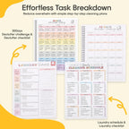 ADHD Cleaning Planner for Adults, Undated Cleaning Schedule & Checklist,ADHD Cleaning Planner, Daily Weekly Monthly Checklists, Home Organization Planner, Routine Tracker