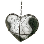 Handmade Bird Nesting Heart - Refillable Material Holder for Wild Birds,Perfect Outdoor Garden Dispenser, Ideal for Attracting Hummingbirds and Others,Eco-Friendly,Enhancing Nature Lover Gifts.