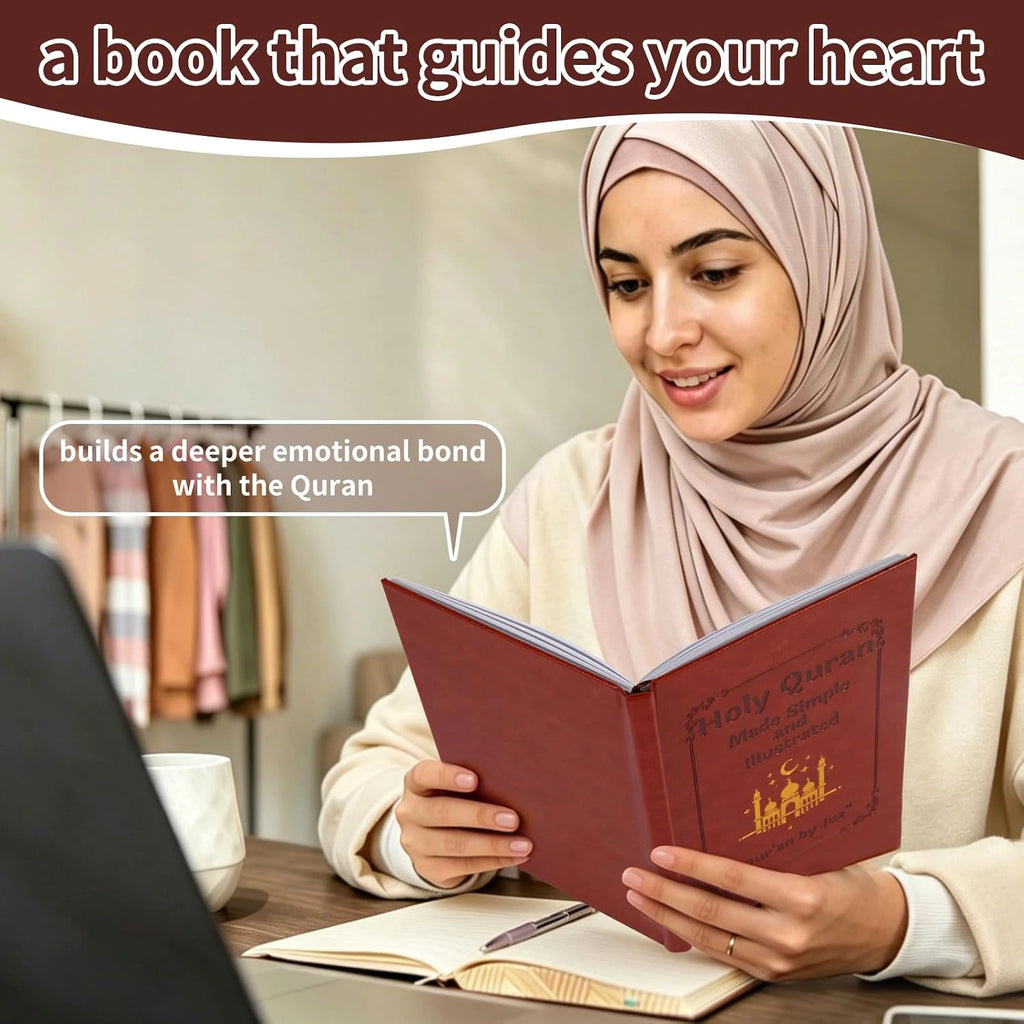 The Quran Journey - Holy Quran Made Simple and Illustrated, Aigaisen Quran Study Guide All 114 Surahs,Illustrated Tafsir & Complete Quran Summary