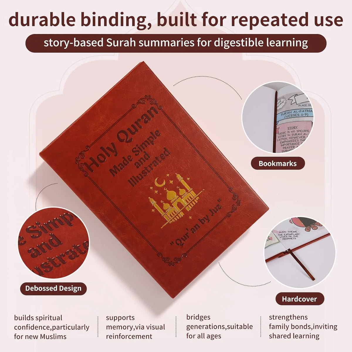 The Quran Journey - Holy Quran Made Simple and Illustrated, Aigaisen Quran Study Guide All 114 Surahs,Illustrated Tafsir & Complete Quran Summary