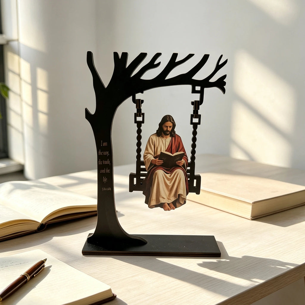 Jesus Mary Trinket Holder, Resin Religious Statue Jewelry Tray Decor,Compact Tabletop Figurine,Trinket&Jewelry Dish,Inspirational Home Desk Ornament,Meaningful Religious Gift for Faith Believers
