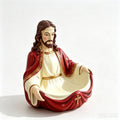 Jesus Mary Trinket Holder, Resin Religious Statue Jewelry Tray Decor,Compact Tabletop Figurine,Trinket&Jewelry Dish,Inspirational Home Desk Ornament,Meaningful Religious Gift for Faith Believers