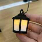 Library Lantern Mini Bookshelf Lamp, Vintage Hanging LED Book Shelf Lights,with Bookend-Style Base,Warm Decorative for Home Library,Study and Reading Corner,Enchanting Gift for Literary Lovers