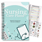 Nursing Care Plans Notebook with 55 Illustrated Diagnosis Pages Nursing School Planner Book Essential for New Grad Clinical Nurses & Nursing Students | Quick Reference Guide & Study Aid