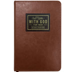 One Minute with GOD for Men, 365 Days of Daily Prayer Brown Book, 2026~2027 Bible Prayer Faux Leather Journal