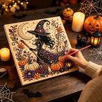 DIY Halloween Pearl Diamond Art Kits for Adults,Craft Bead Wall Art,8x8 inches Framed Pearl Art Kit,Fun DIY Craft Project Mosaic Painting,Halloween Home Wall Decor,Gift for Holiday Decoration