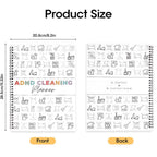 ADHD Cleaning Planner for Adults, Undated Cleaning Schedule & Checklist,ADHD Cleaning Planner, Daily Weekly Monthly Checklists, Home Organization Planner, Routine Tracker