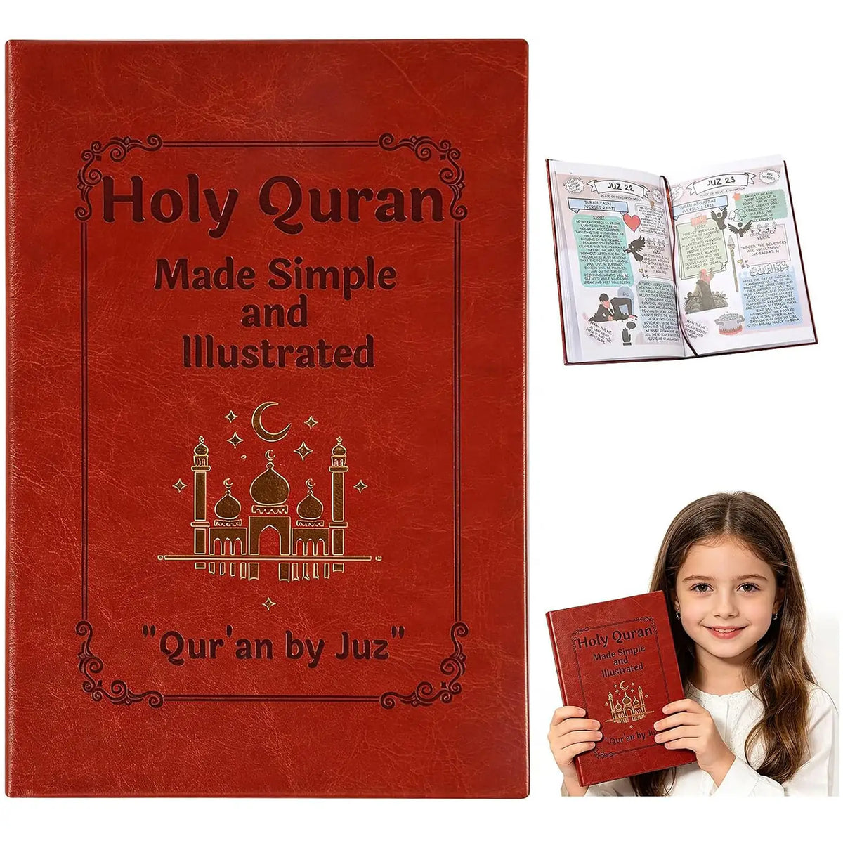 The Quran Journey - Holy Quran Made Simple and Illustrated, Aigaisen Quran Study Guide All 114 Surahs,Illustrated Tafsir & Complete Quran Summary
