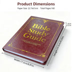 Large Print Bible Study Guide,66 Books Guided Devotional Prayer Journal,Faithsprout The Bible in a Year Long Plan,Scripture Prompt Devotional Notebook,Premium Hardcover,Christian Gift for Beginners