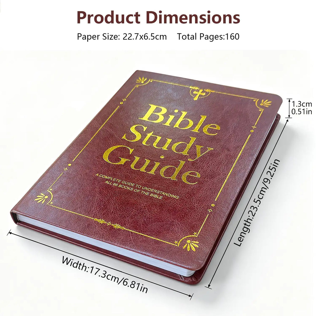 Large Print Bible Study Guide,66 Books Guided Devotional Prayer Journal,Faithsprout The Bible in a Year Long Plan,Scripture Prompt Devotional Notebook,Premium Hardcover,Christian Gift for Beginners