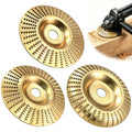 3PCS Angle Grinder Polishing Pad, Wood Carving Disc Set for 4-Inch Angle Grinders, Sanding, Grinding and Shaping Wheels for Wood Cutting, Carving and Polishing