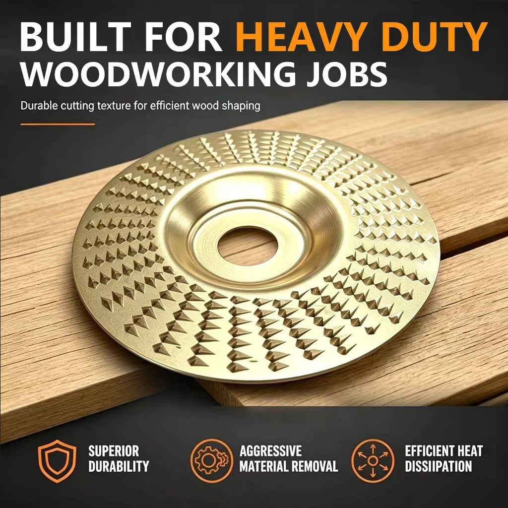 3PCS Angle Grinder Polishing Pad, Wood Carving Disc Set for 4-Inch Angle Grinders, Sanding, Grinding and Shaping Wheels for Wood Cutting, Carving and Polishing